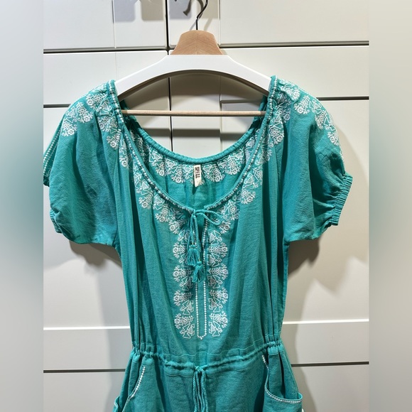 Spell & The Gypsy Santorini Embroidered Romper S - Picture 11 of 16